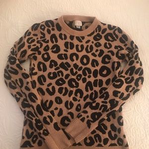 Leopard Crew Neck Sweater